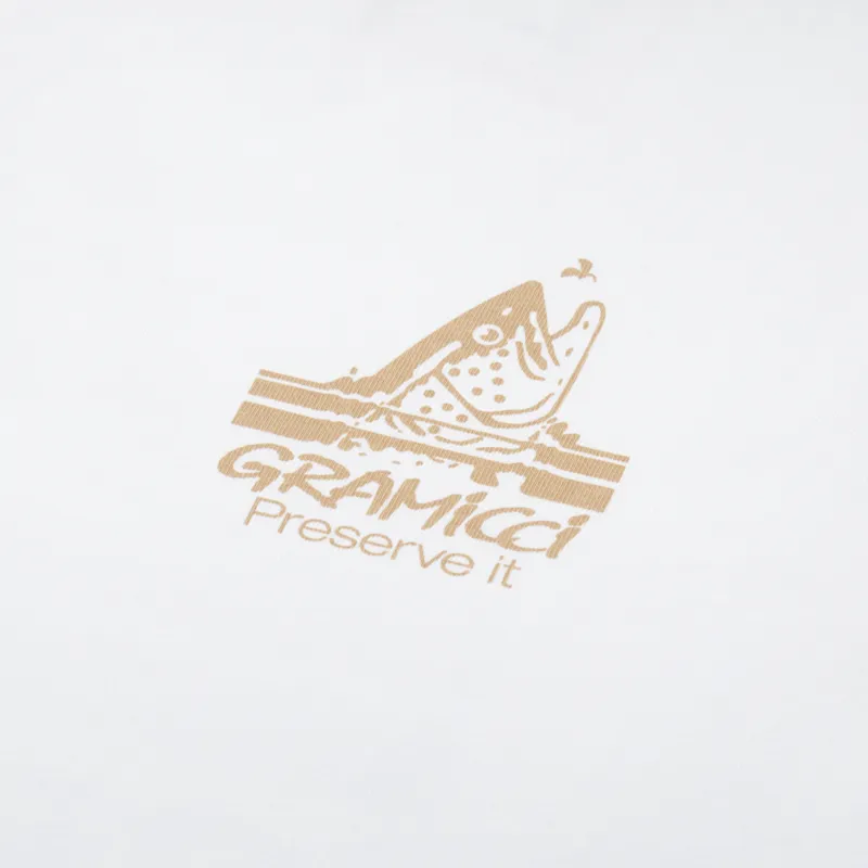 Gramicci Trout T Shirt White-5