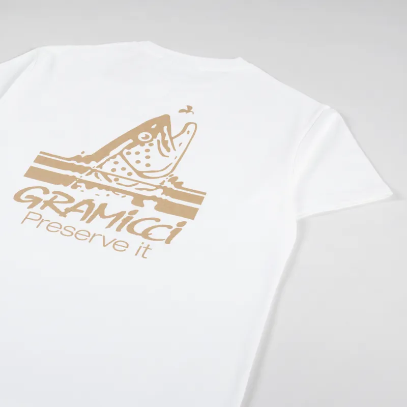 Gramicci Trout T Shirt White-2