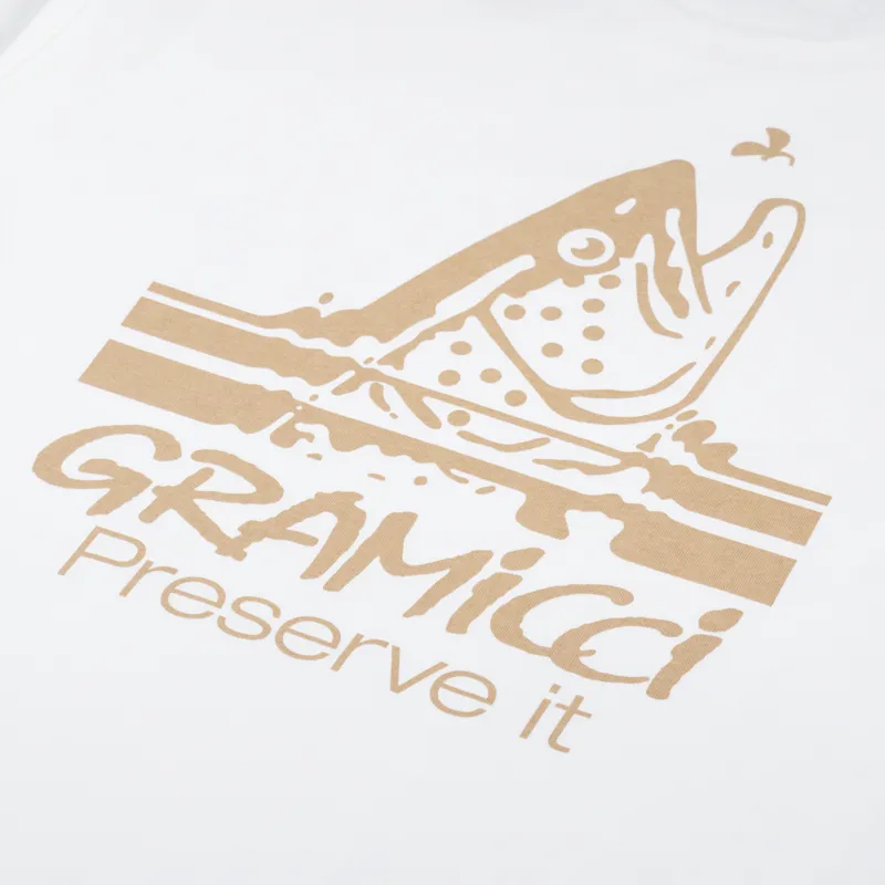 Gramicci Trout T Shirt White-4