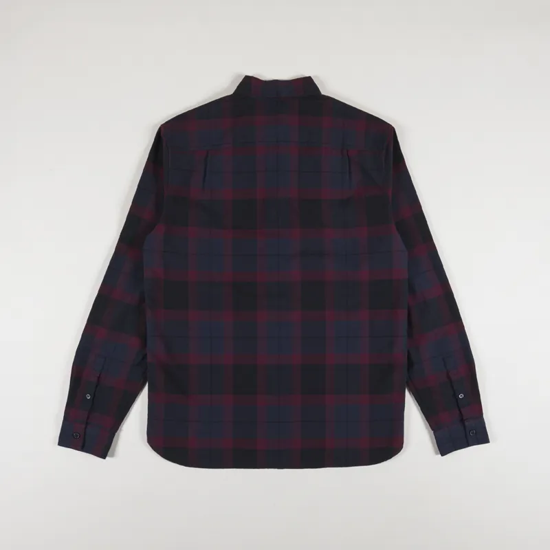 Fred Perry Tartan Shirt Oxblood-1