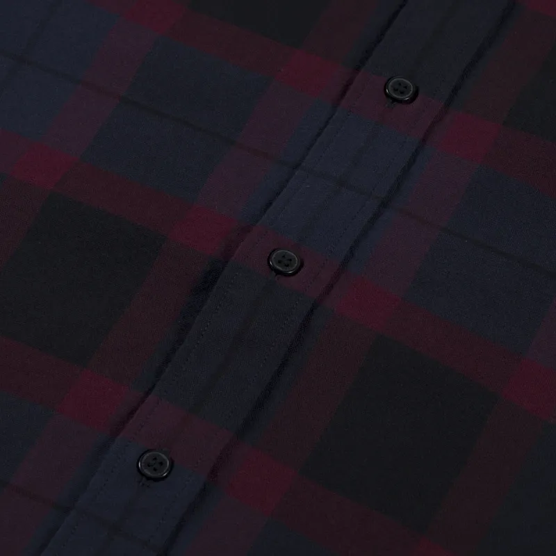Fred Perry Tartan Shirt Oxblood-5
