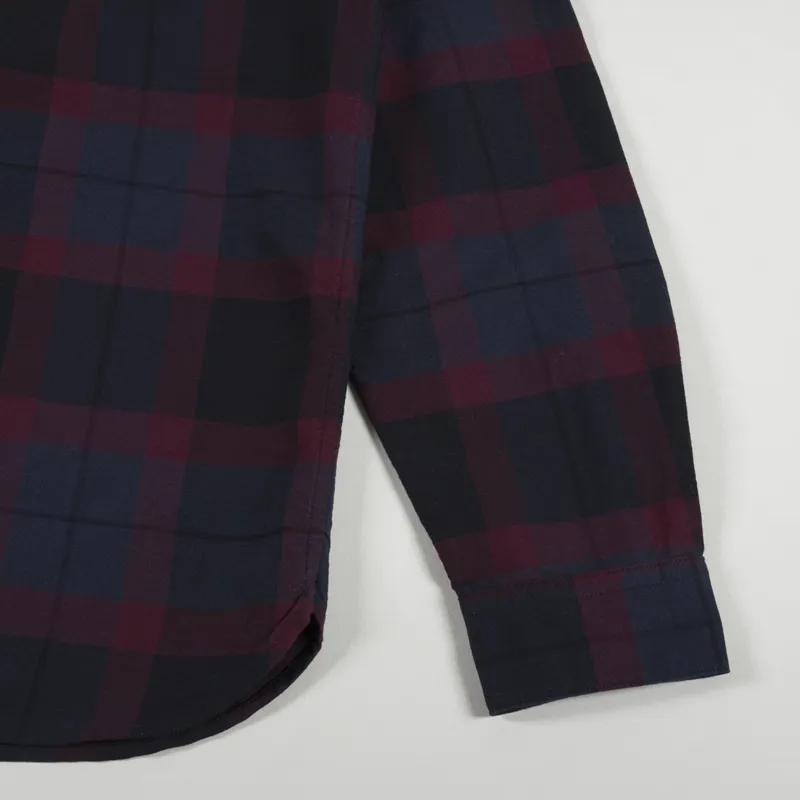 Fred Perry Tartan Shirt Oxblood-6