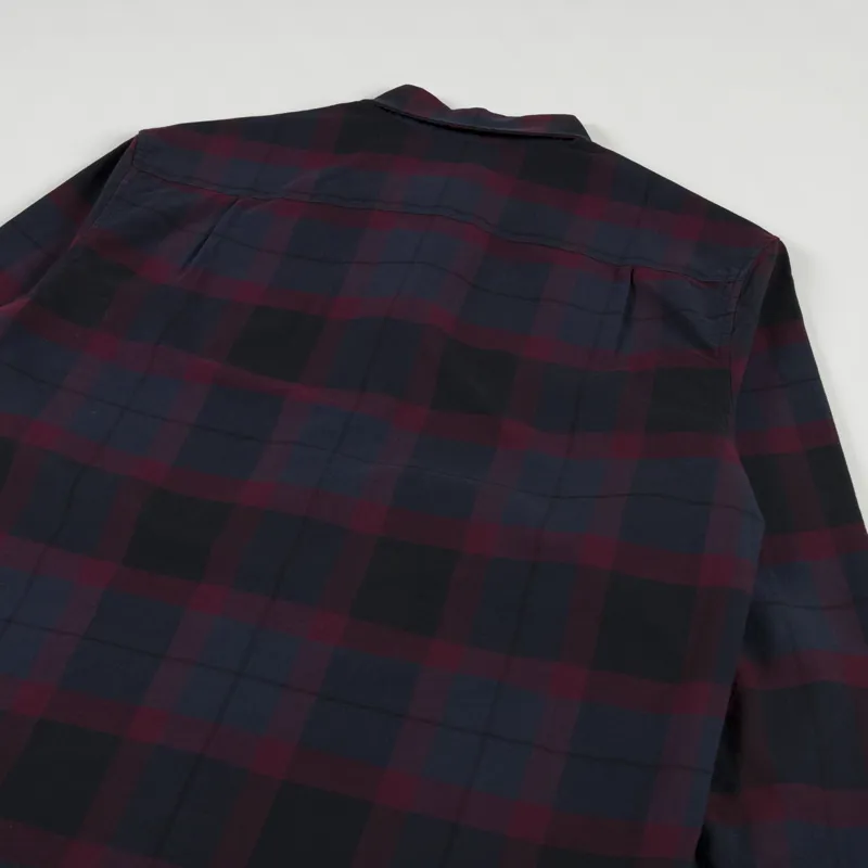 Fred Perry Tartan Shirt Oxblood-3