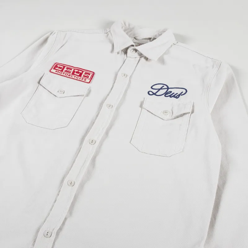 Deus Ex Machina True Grit Shirt Dirty White-2