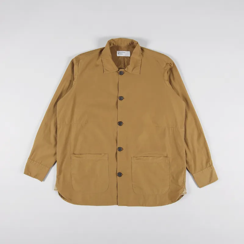 Universal Works Travail Shirt Cumin Organic Fine Poplin