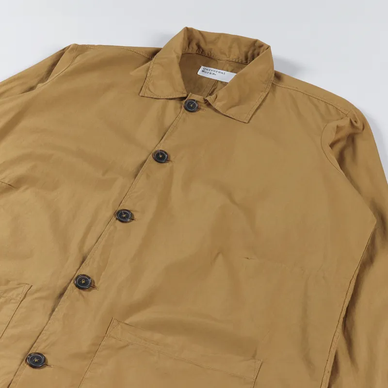 Universal Works Travail Shirt Cumin Organic Fine Poplin-2