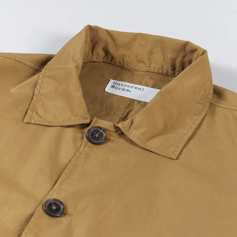Universal Works Travail Shirt Cumin Organic Fine Poplin-7