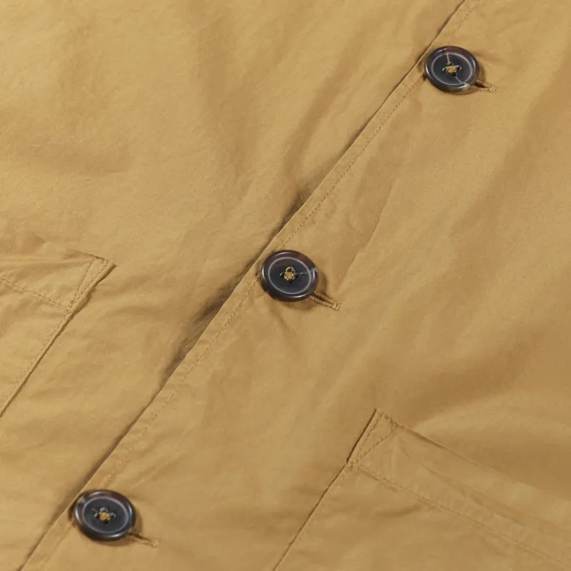 Universal Works Travail Shirt Cumin Organic Fine Poplin-6