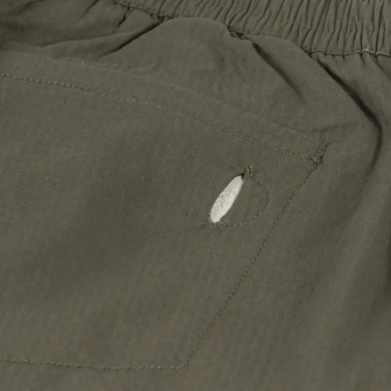 Folk Drawcord Assembly Pant Dark Olive Seersucker-9