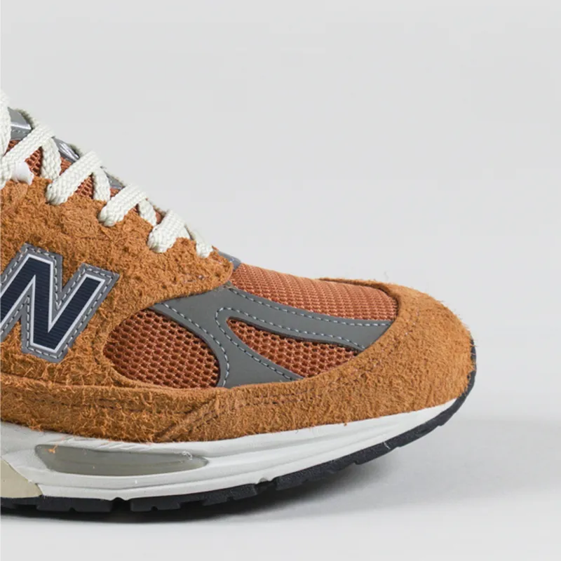 New Balance Made in UK 991v2 Grounded Pastels Shoes Gold Earth-5