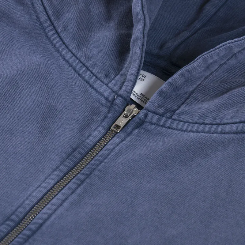 Colorful Standard Organic Oversized Zip Hoodie Neptune Blue-4
