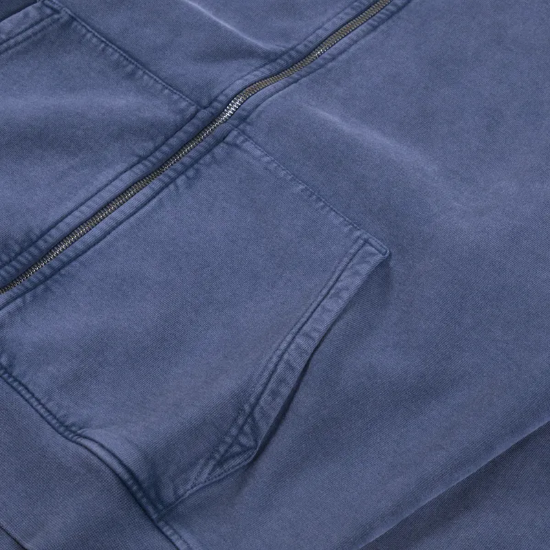 Colorful Standard Organic Oversized Zip Hoodie Neptune Blue-5