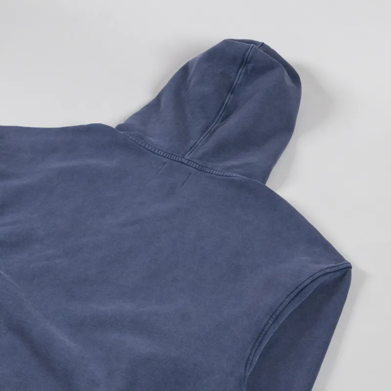 Colorful Standard Organic Oversized Zip Hoodie Neptune Blue-3