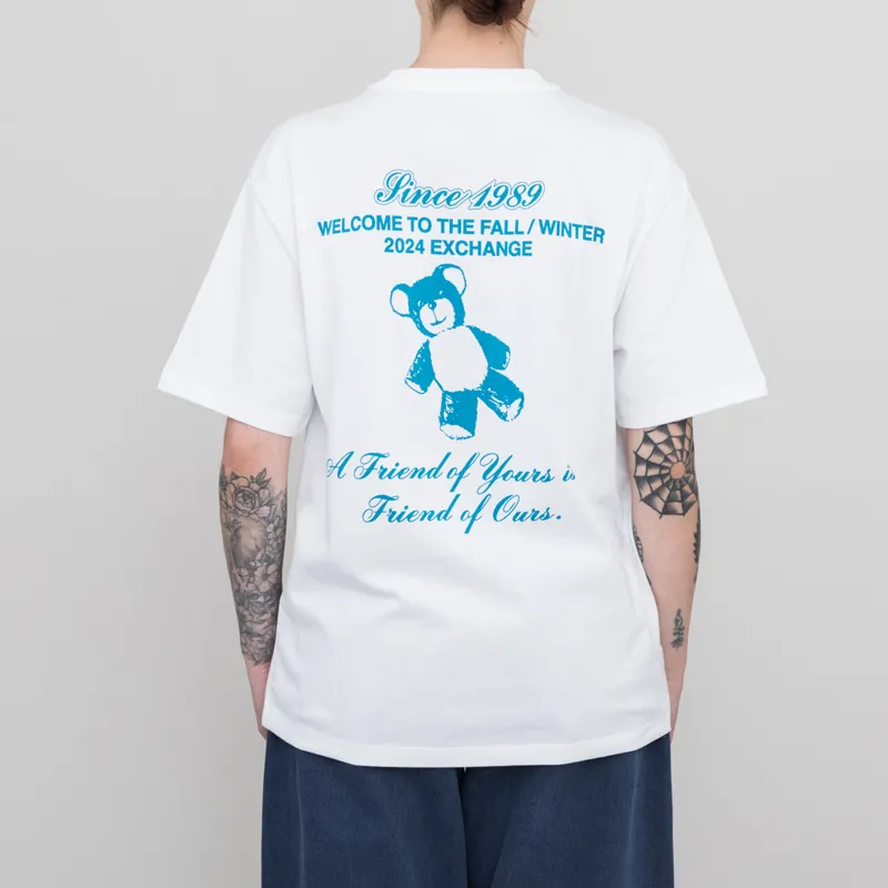 Carhartt WIP Womens Exchange T Shirt White Blue