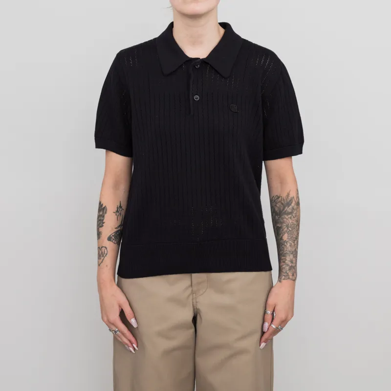Carhartt WIP Womens Norlina Polo Black