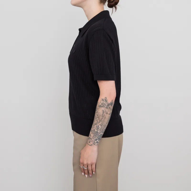 Carhartt WIP Womens Norlina Polo Black-1