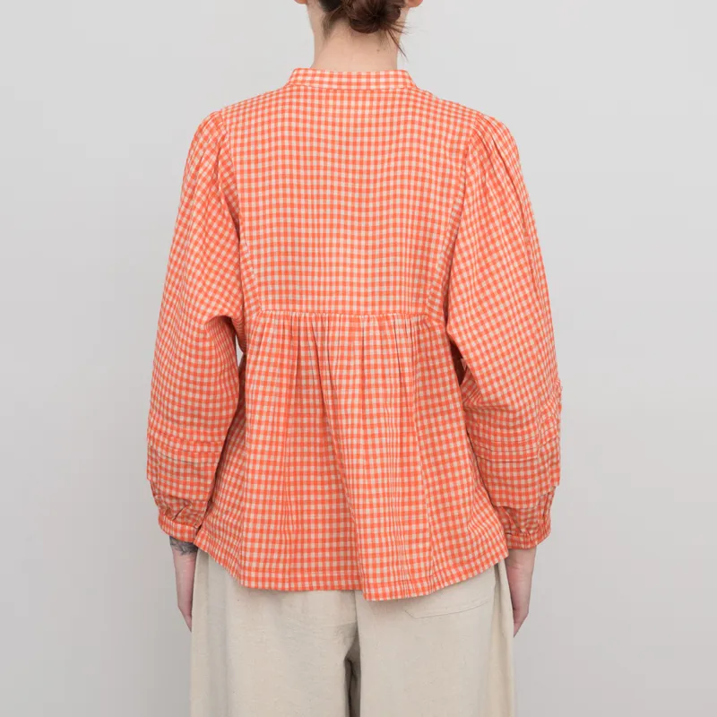 Sideline Womens Happy Shirt Red Check-2