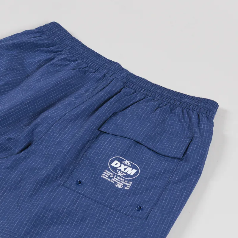Deus Ex Machina Service Swim Shorts Mechanic Blue-3