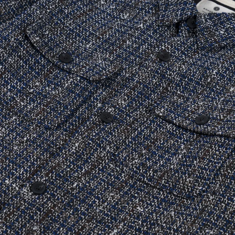 Anerkjendt Akoscar Boucle Overshirt Sky Captain-6