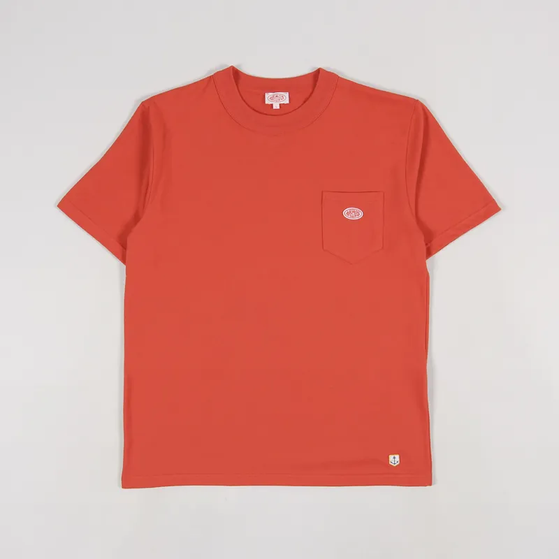 Armor Lux Heritage Pocket T Shirt Poppy