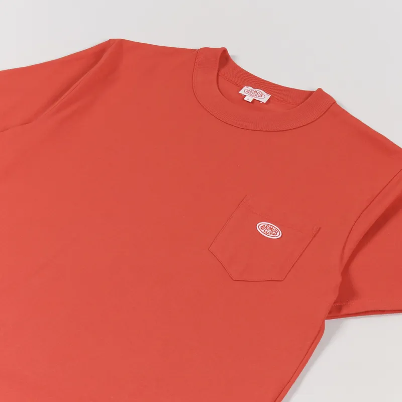 Armor Lux Heritage Pocket T Shirt Poppy-3