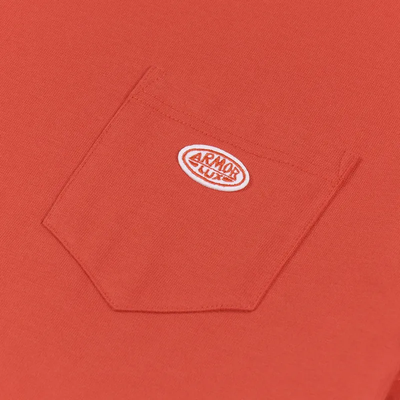 Armor Lux Heritage Pocket T Shirt Poppy-2