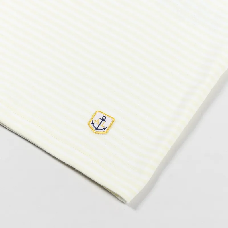 Armor Lux Heritage T Shirt Soft Yellow Blanc-1