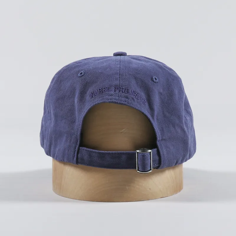 Norse Projects Twill Sports Cap Calcite Blue-3