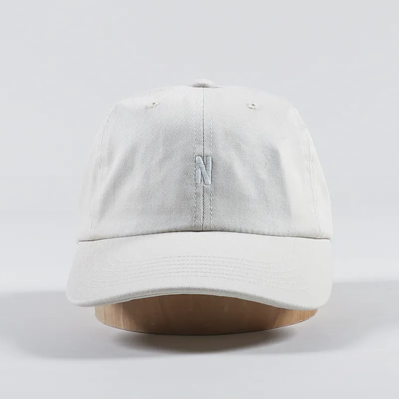 Norse Projects Twill Sports Cap Marble White-2