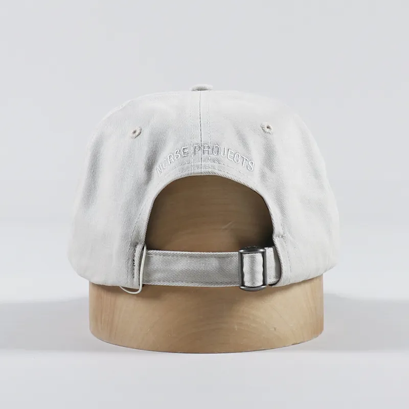 Norse Projects Twill Sports Cap Marble White-3