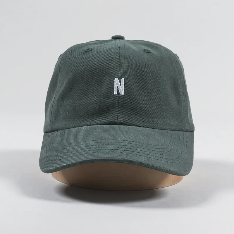 Norse Projects Twill Sports Cap Dartmouth Green-2