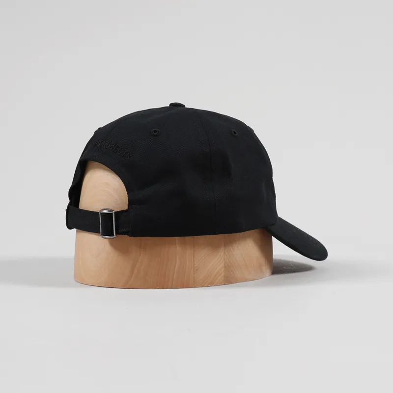 Norse Projects Twill Sports Cap Black-1