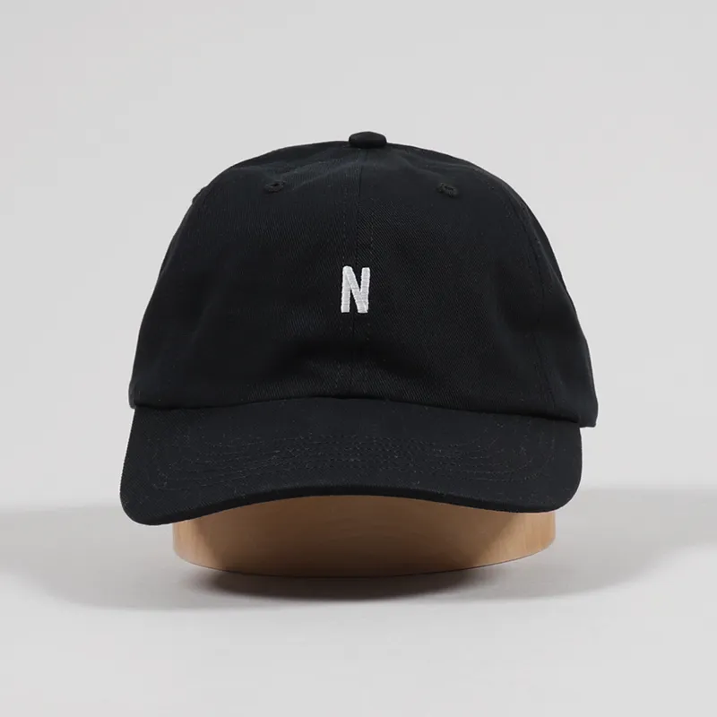 Norse Projects Twill Sports Cap Black-2