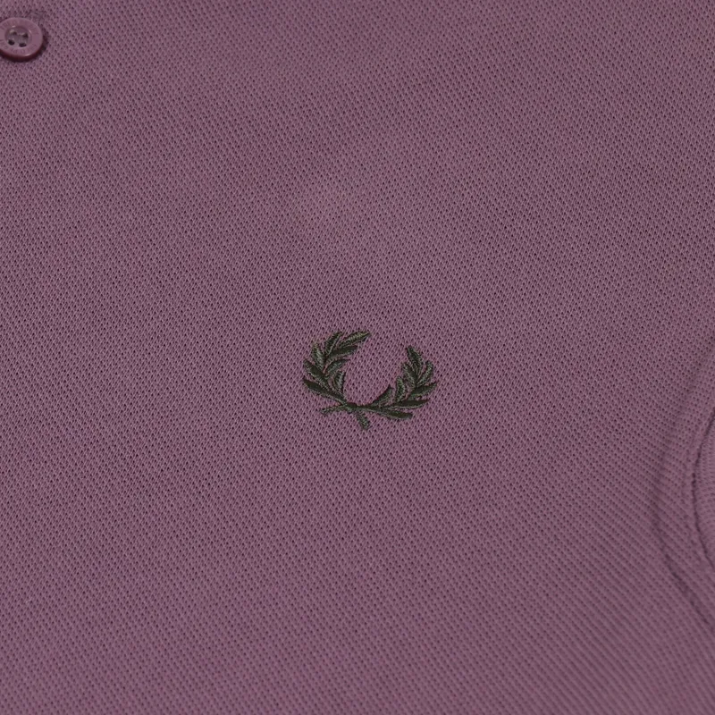 Fred Perry M3600 Twin Tipped Polo Shirt Black Plum-2