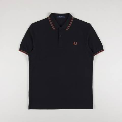 Camiseta Fred Perry Twin Tipped Hombre Marino