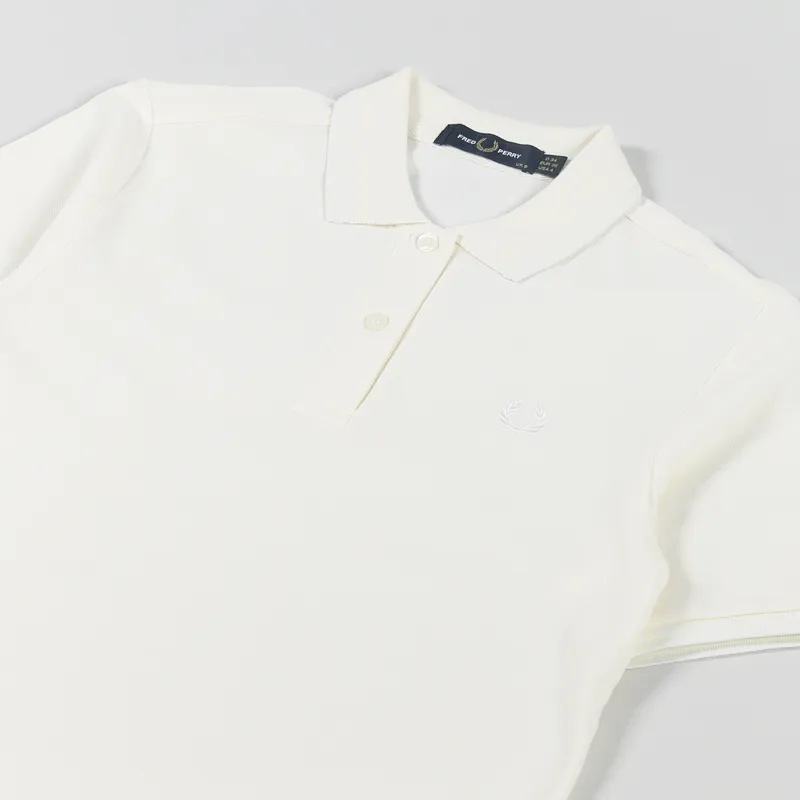 Fred Perry Womens G3600 Twin Tipped Polo Shirt Ecru-4