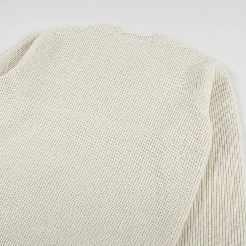 Fred Perry Textured Lambswool Jumper Oatmeal-3