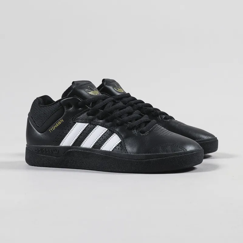 Adidas Skateboarding Mens Tyshawn Jones Mid Shoes Black White