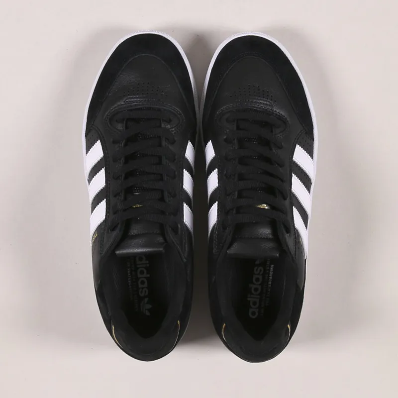 Adidas Skateboarding Tyshawn Low Shoes Black White Gold-4