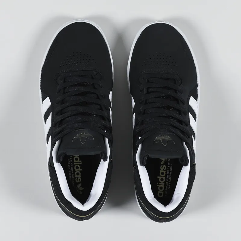Adidas Skateboarding Tyshawn Shoes Black White Gold-1