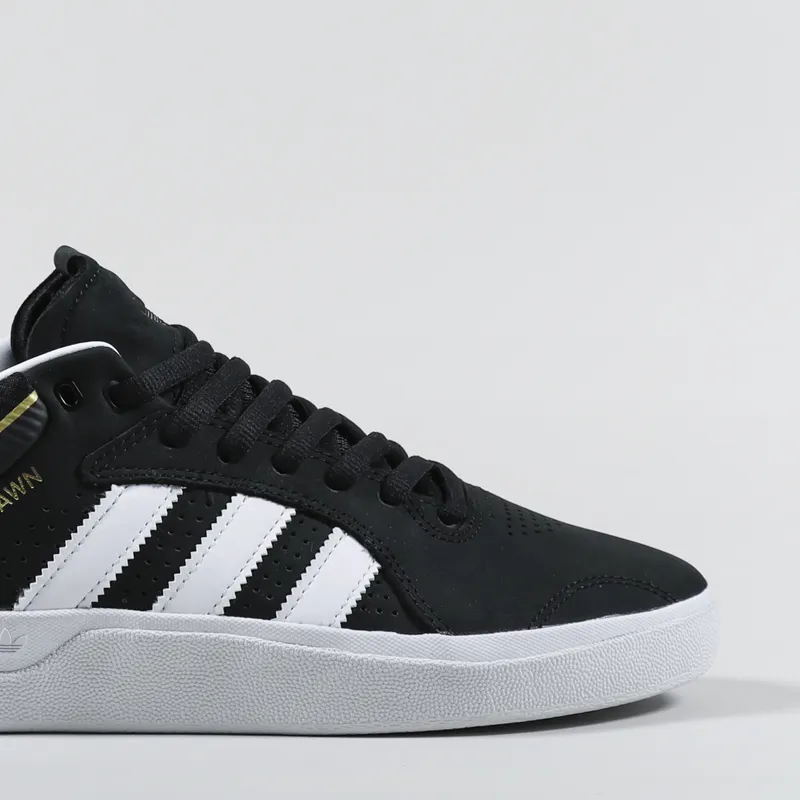 Adidas Skateboarding Tyshawn Shoes Black White Gold-6