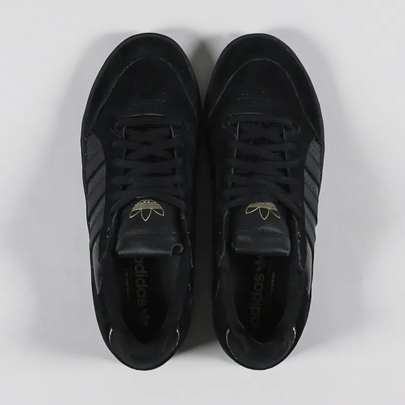 Adidas Skateboarding Tyshawn Low Shoes Core Black Gold-2