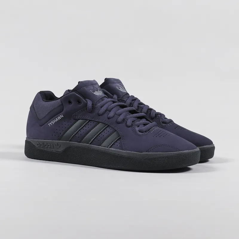 Adidas Skateboarding Mens Tyshawn Shoes Shadow Navy Carbon Ink