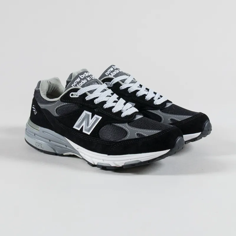 New Balance Made in USA 993 Shoes Black Grey