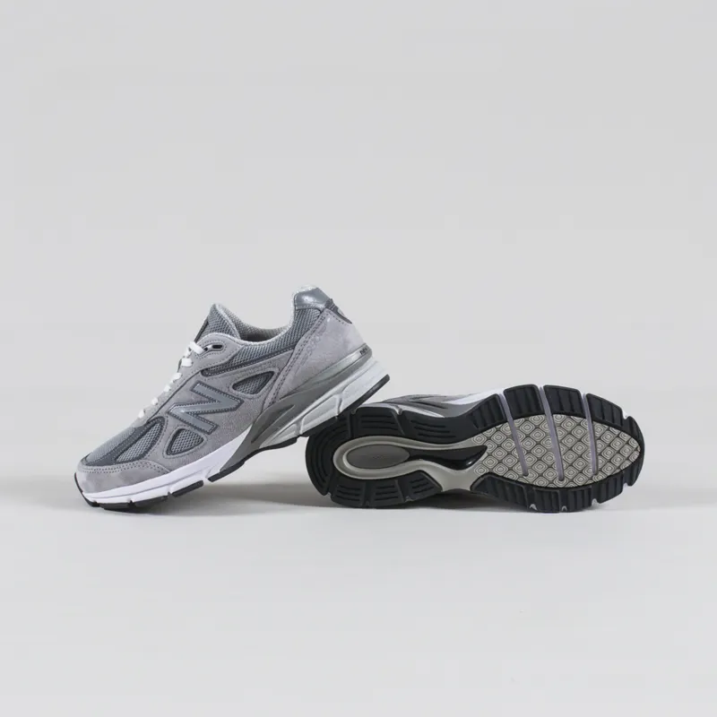 New Balance Made in USA 990v4 Shoes Grey-3