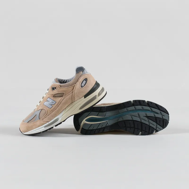 New Balance Made In UK 991v2 Shoes Cuban Sand-3