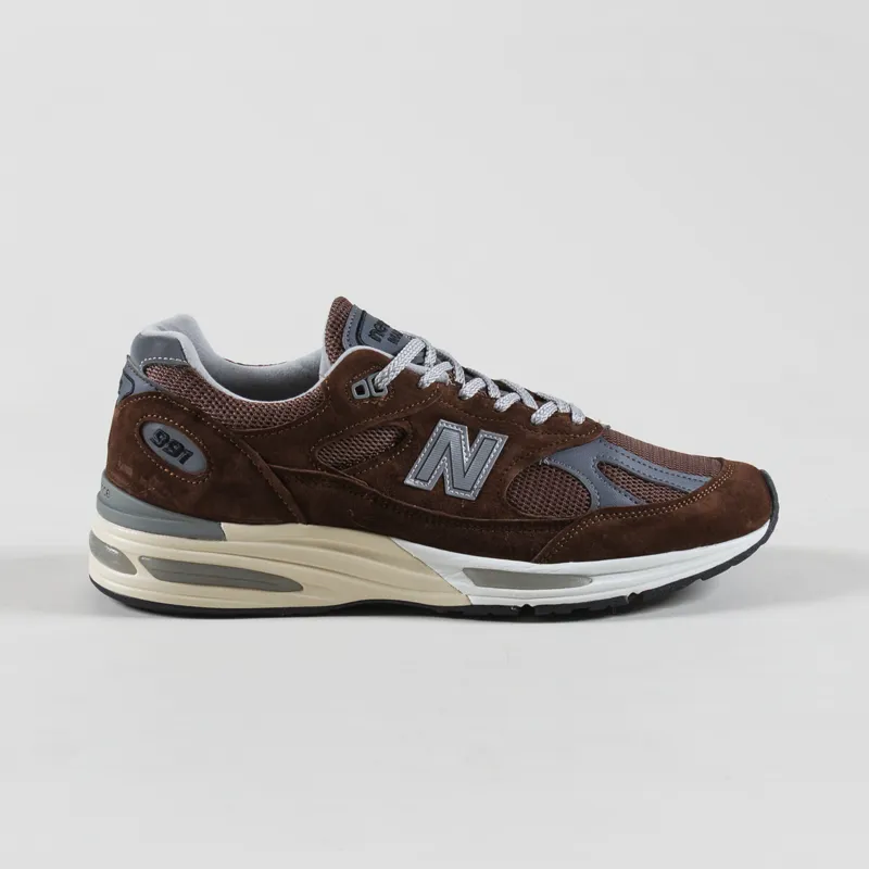 New Balance Made In UK 991v2 Shoes Pinecone-2