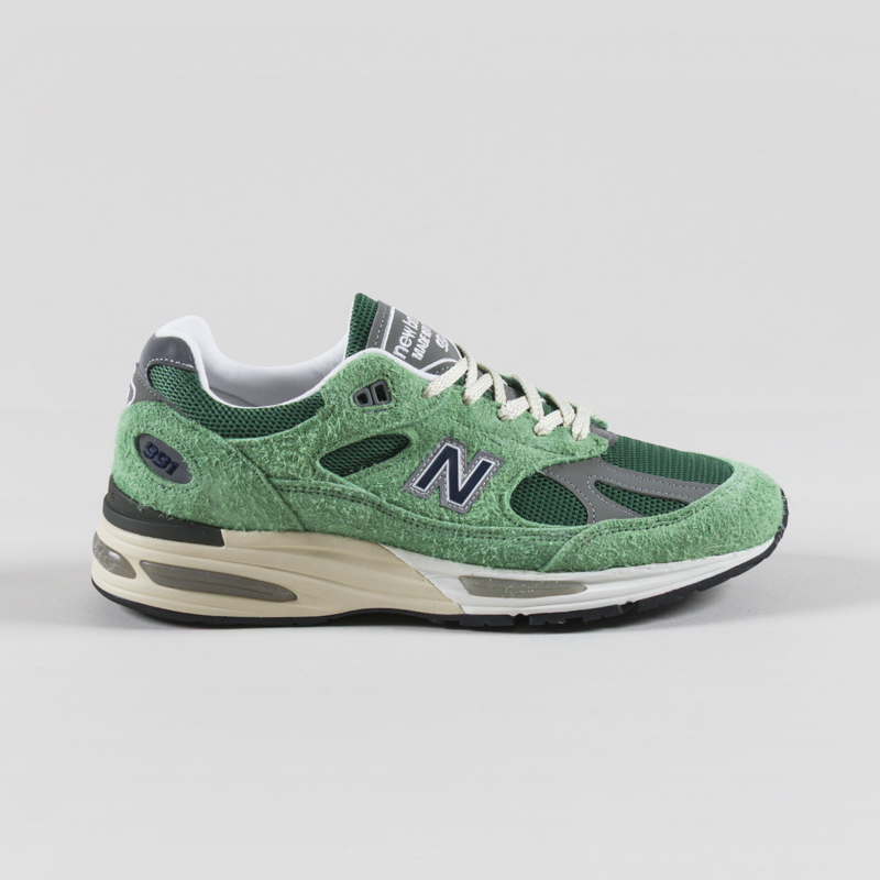 New Balance Made in UK 991v2 Grounded Pastels Shoes Mineral Green-2