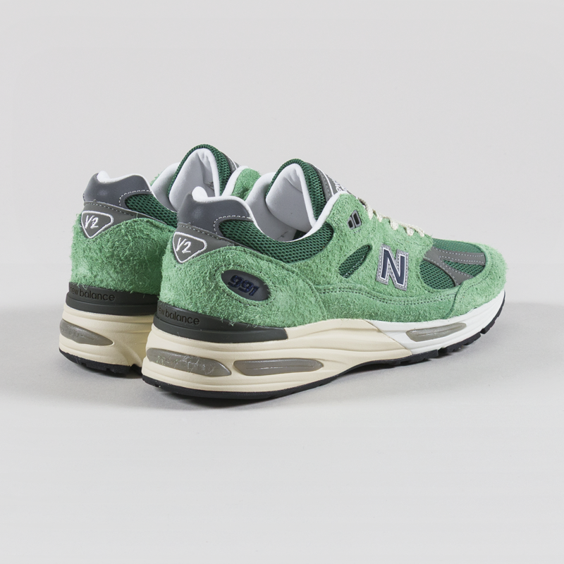 New Balance Made in UK 991v2 Grounded Pastels Shoes Mineral Green-1