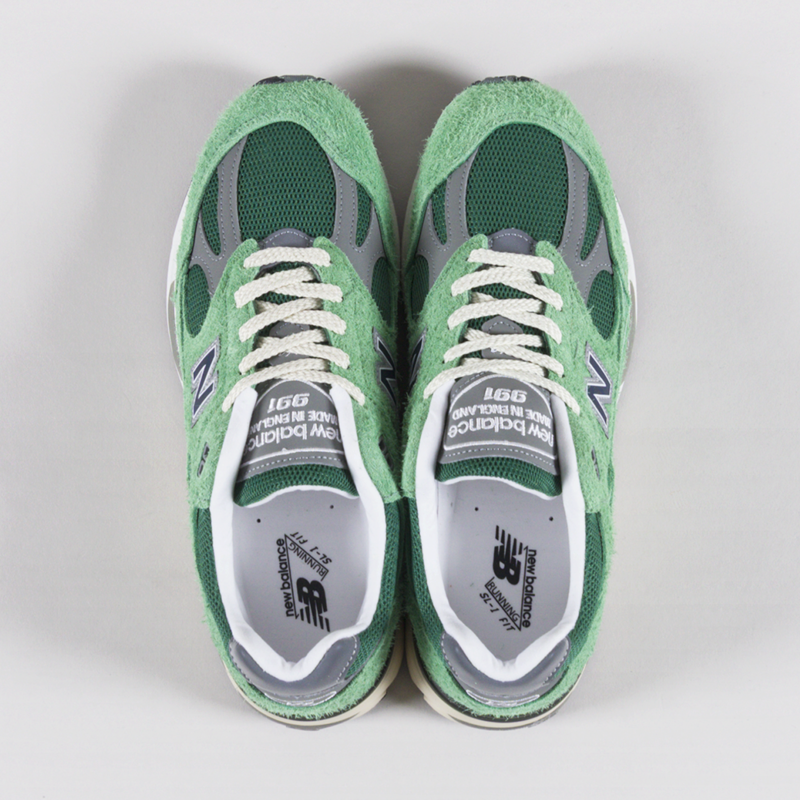 New Balance Made in UK 991v2 Grounded Pastels Shoes Mineral Green-6